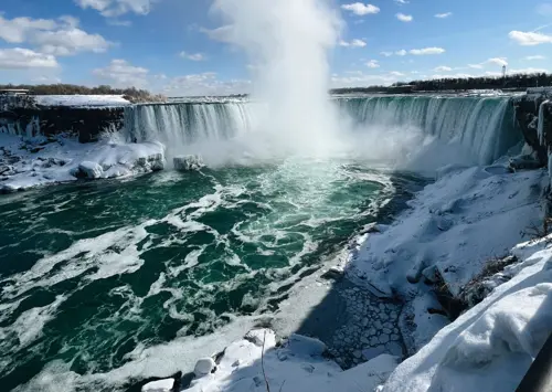 Niagara Falls mùa đông 2026 - Cảnh thật đẹp đến mức ai cũng tưởng AI 