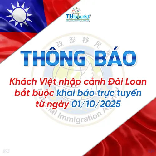 Du Lịch Đài Loan: Khách Việt Nhập Cảnh Phải Khai Báo Trực Tuyến Từ Ngày 1/10